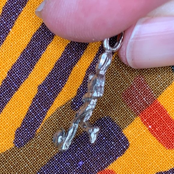 Sterling Silver Soccer Player Charm - Picture 3 of 6